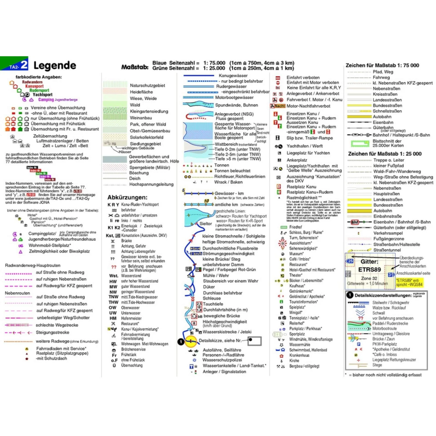 TOURENATLAS TA2 WASSERWANDERN 02 WESER-EMS - Wasserkarte 4 TOURENATLAS TA2 WASSERWANDERN 02 WESER-EMS - Wasserkarte - Image 4