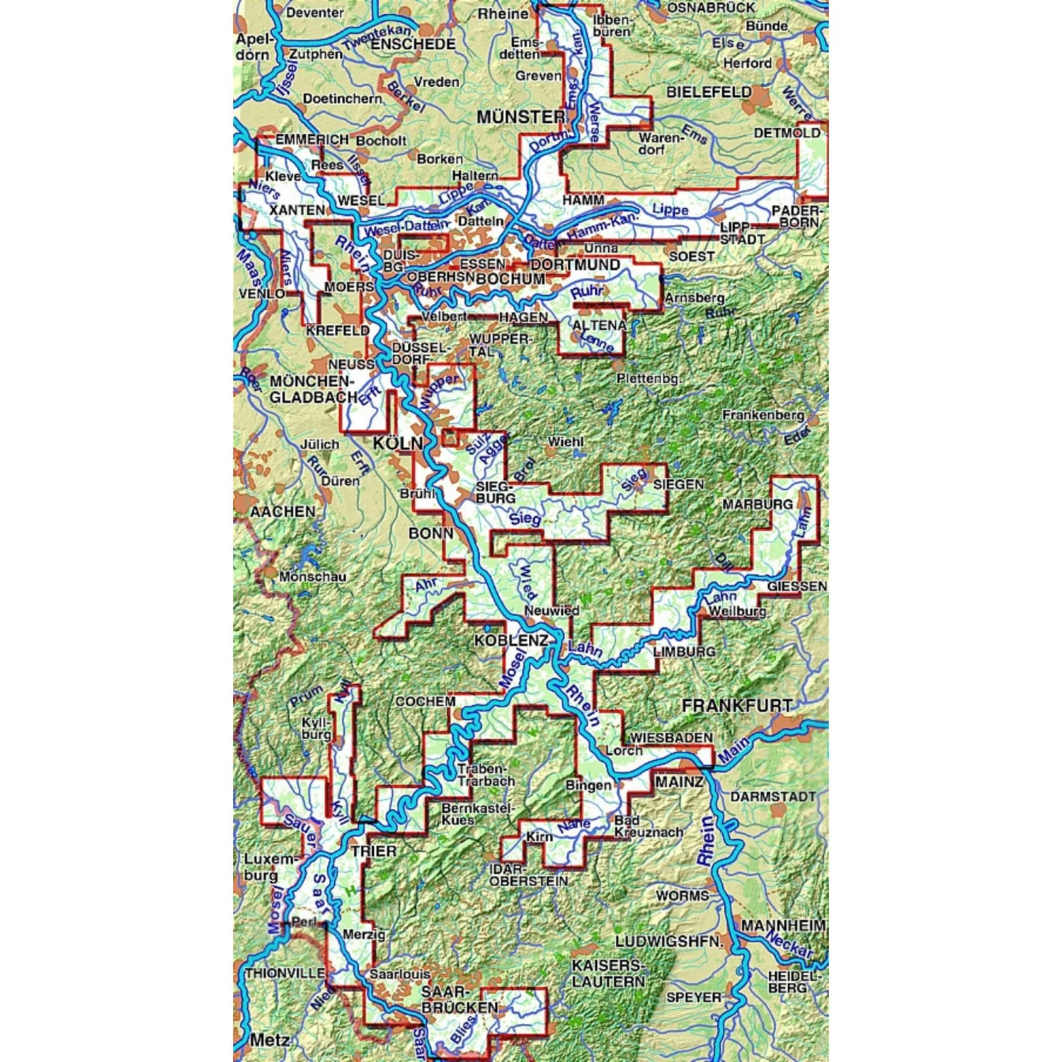 TOURENATLAS TA3 WASSERWANDERN 03 RHEIN-MOSEL - Wasserkarte 2 TOURENATLAS TA3 WASSERWANDERN 03 RHEIN-MOSEL - Wasserkarte - Image 2